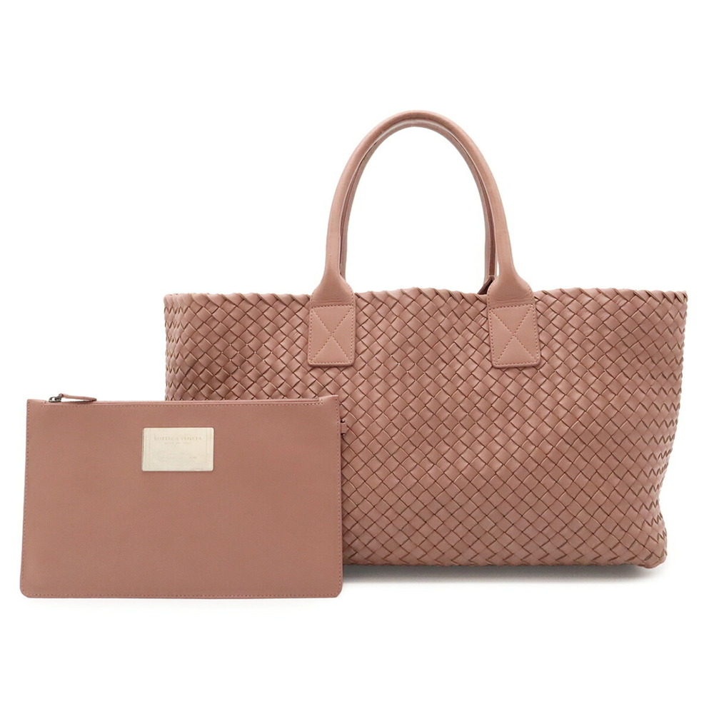 BOTTEGA VENETA Intrecciato Cabas MM Tote Bag, Leather, Old Rose, Limited Edit...